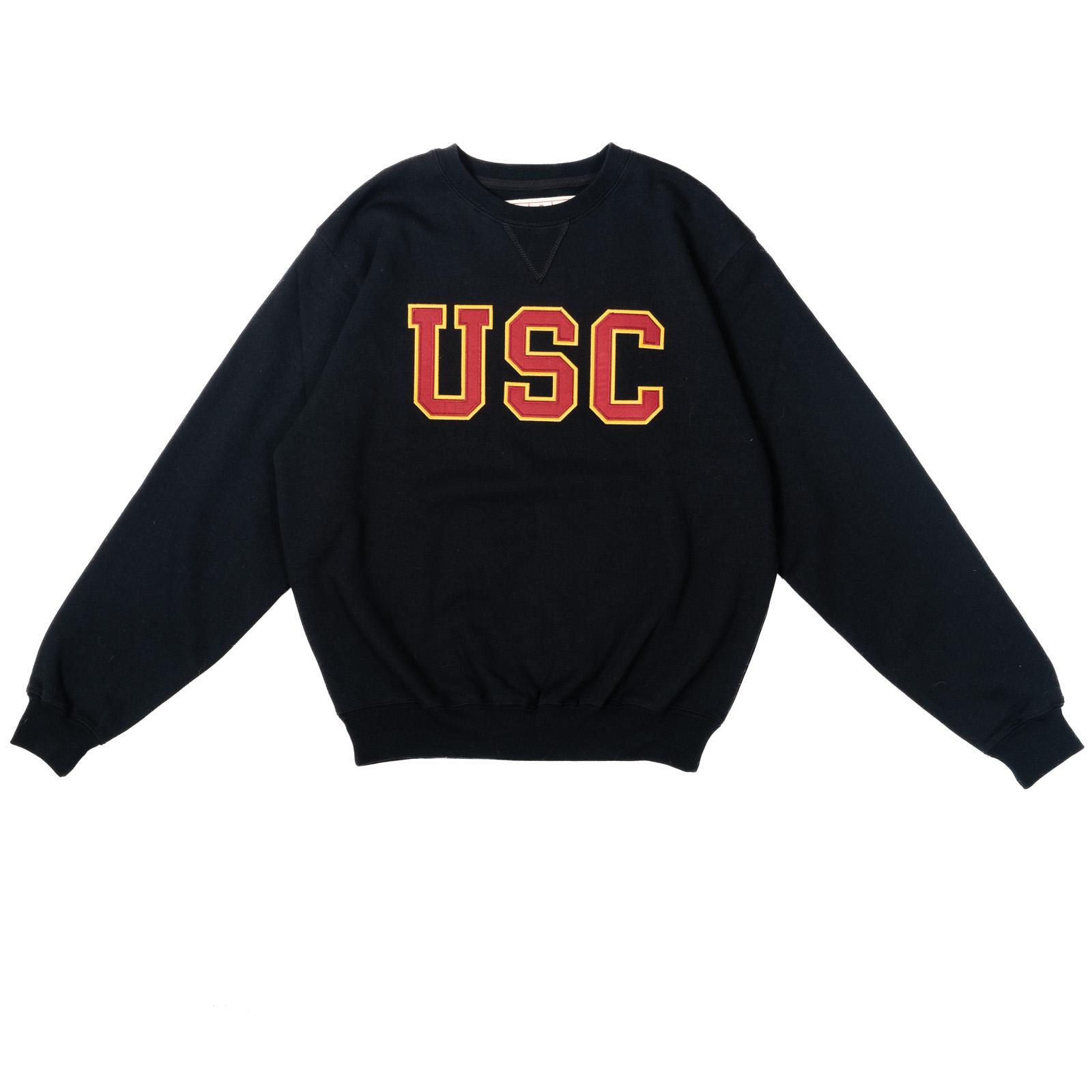 USC Trojan Basics Heritage Black Tackle Twill Fleece Sweatshirt | USC  Bookstores