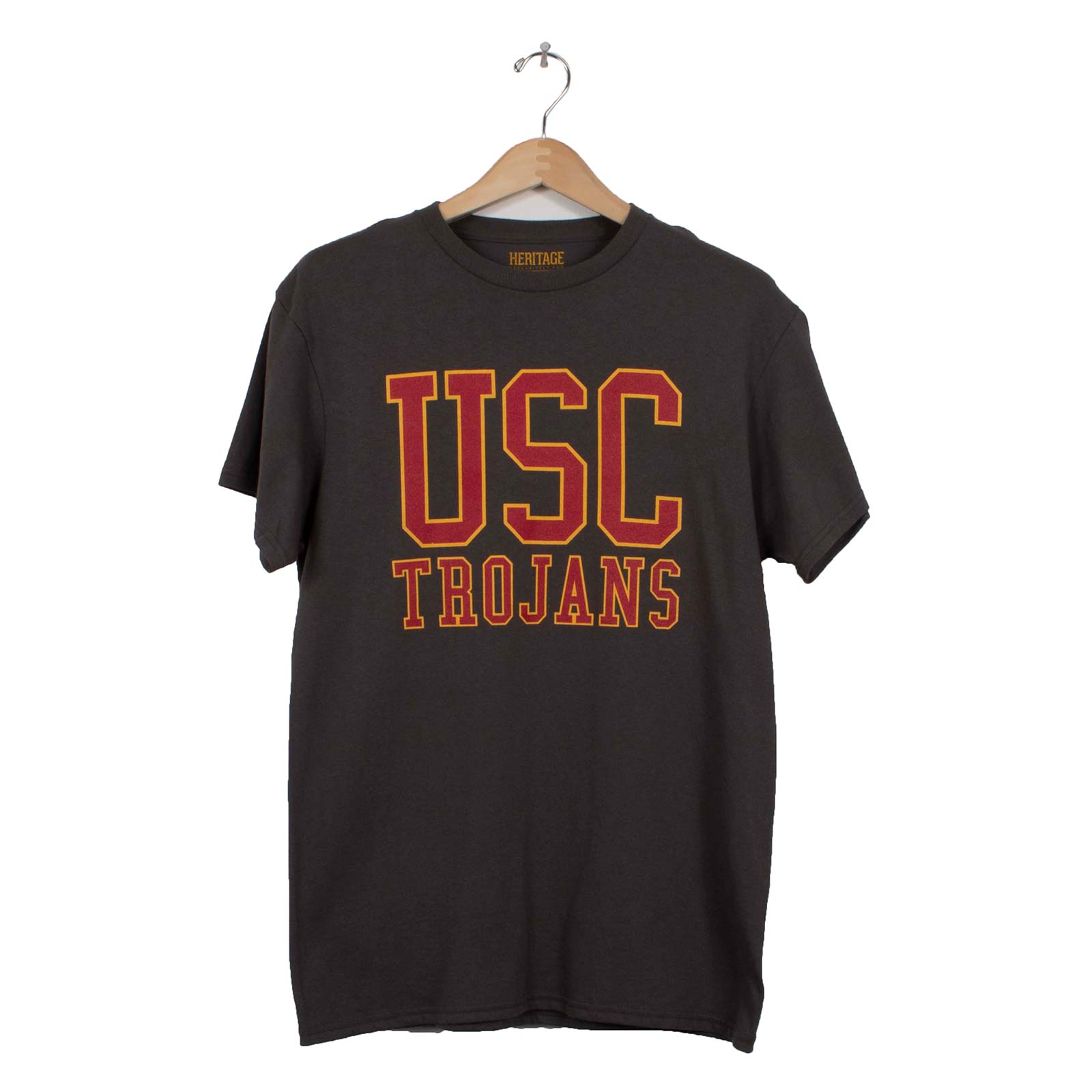 USC Trojans Heritage Gray Athletic Body T-Shirt | USC Bookstores