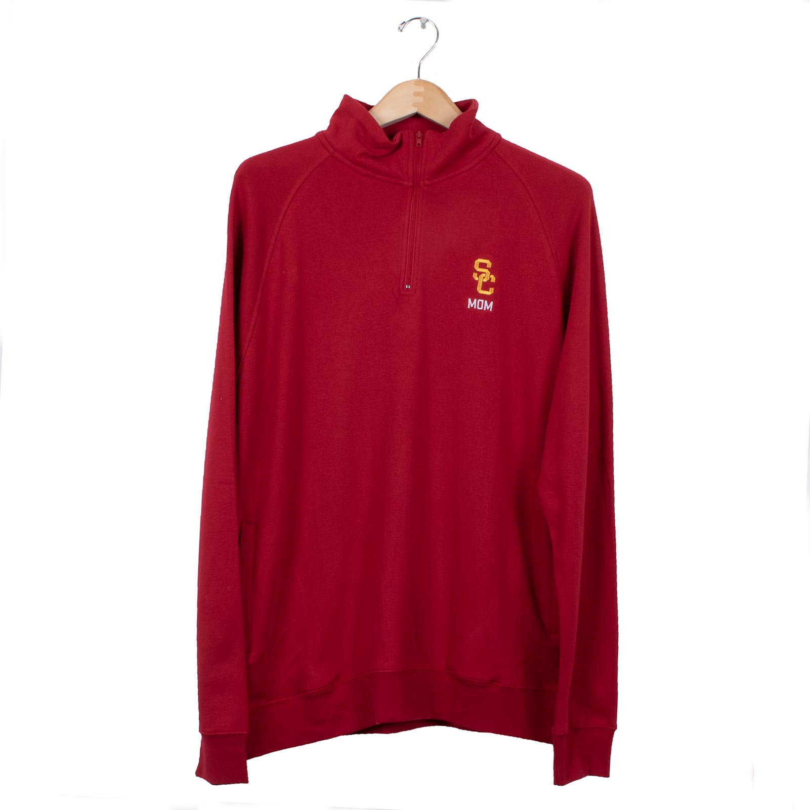 USC Trojans SC Interlock Mom 1/4 Zip Sweatshirt