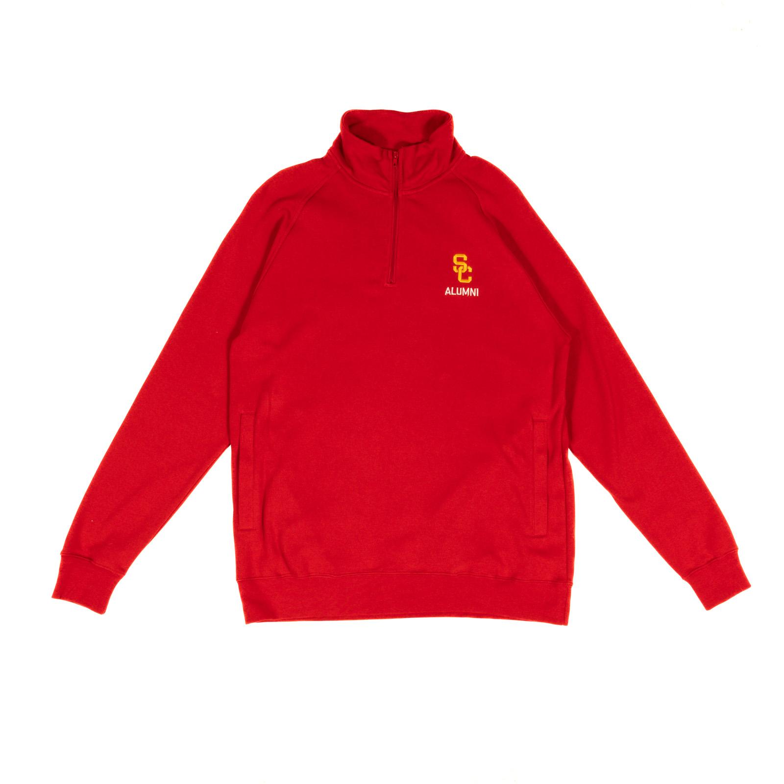 USC Trojans SC Interlock Alumni 1/4 Zip Sweatshirt