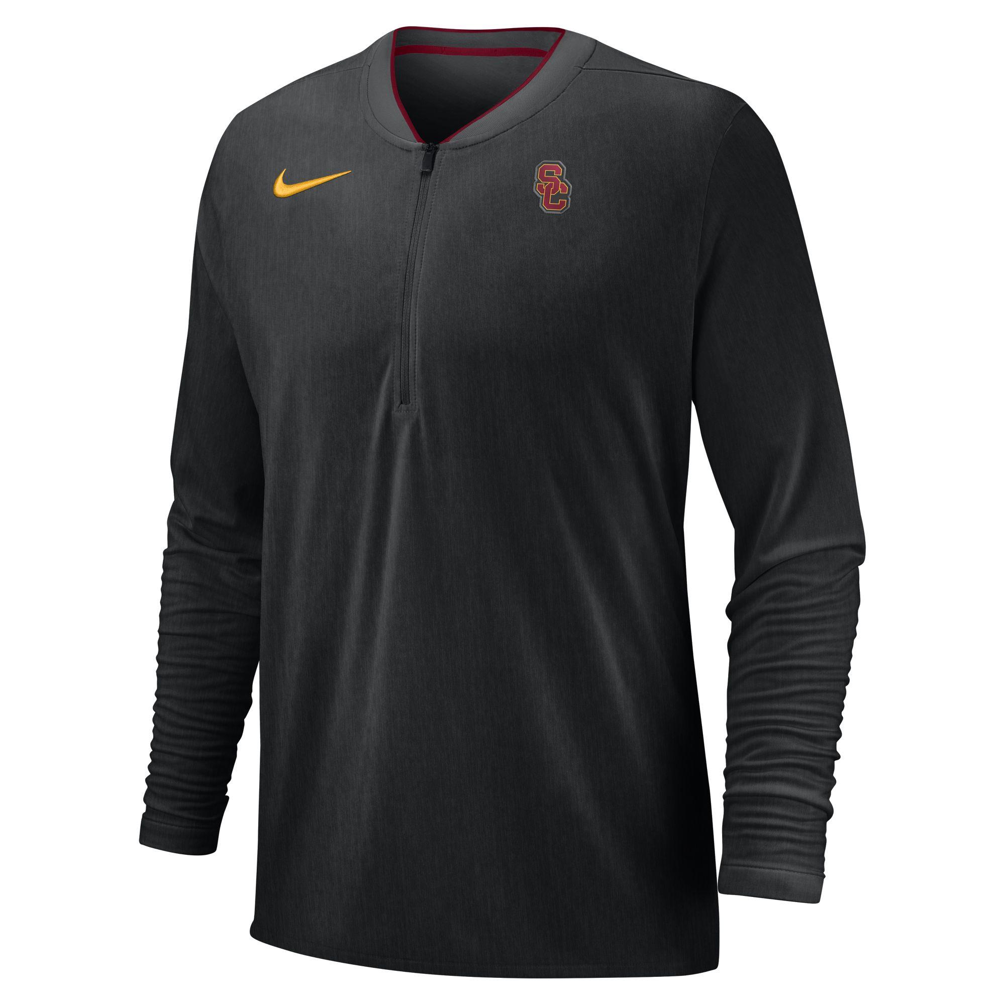 USC SC Interlock Coaches Half Zip Long Sleeve Top