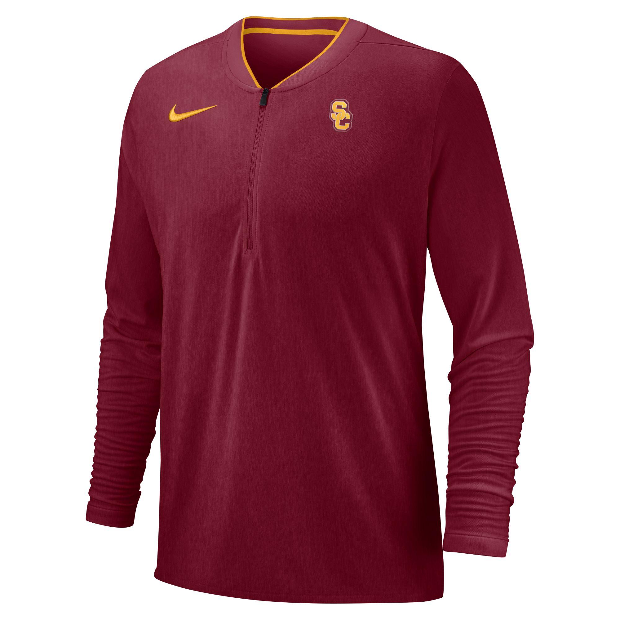 USC SC Interlock Coaches Half Zip Long Sleeve Top