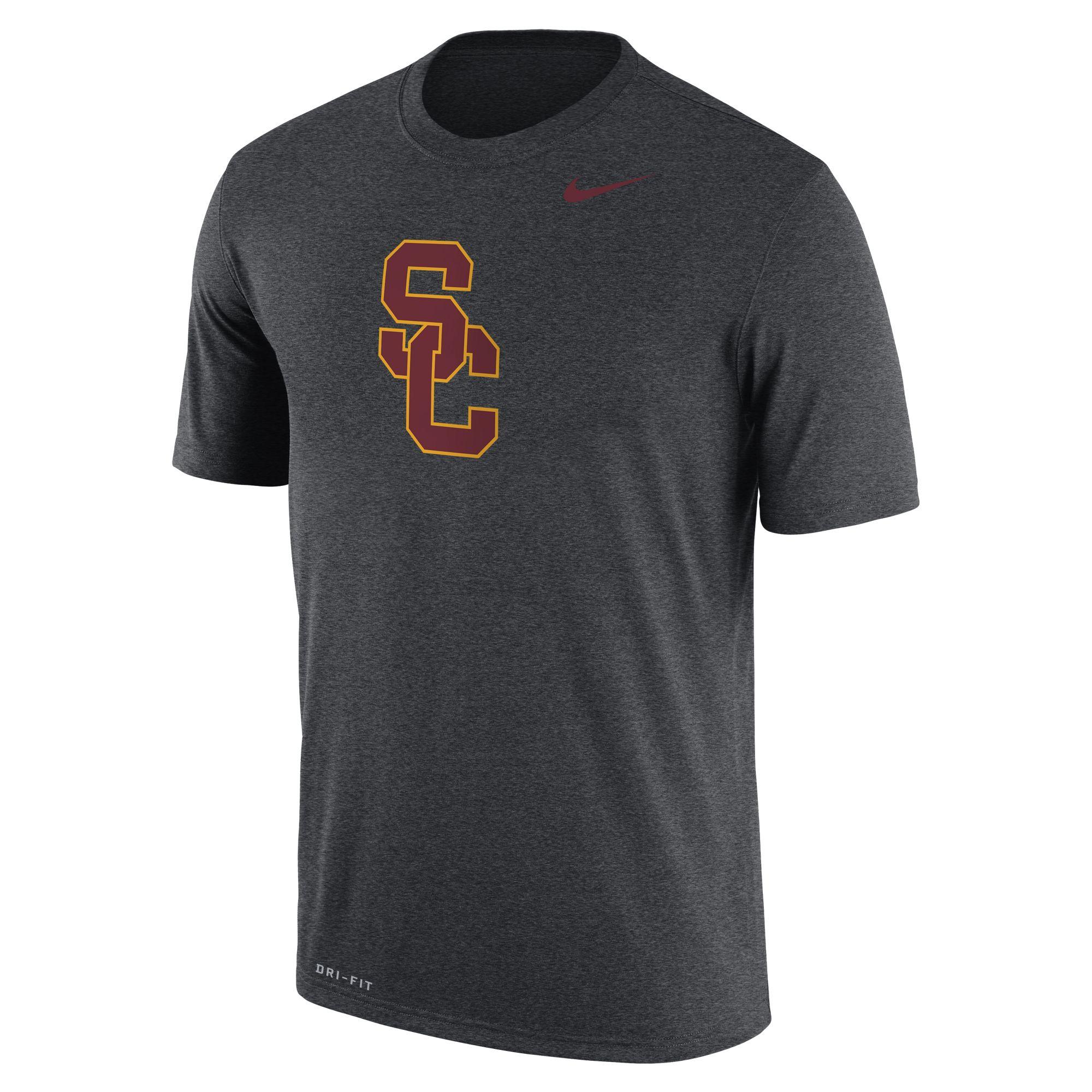 Interlock Dri Fit Material Shirts USC Trojans Men's Nike SC Interlock Dri- FIT Legend Logo T-Shirt, image size:2000x2000