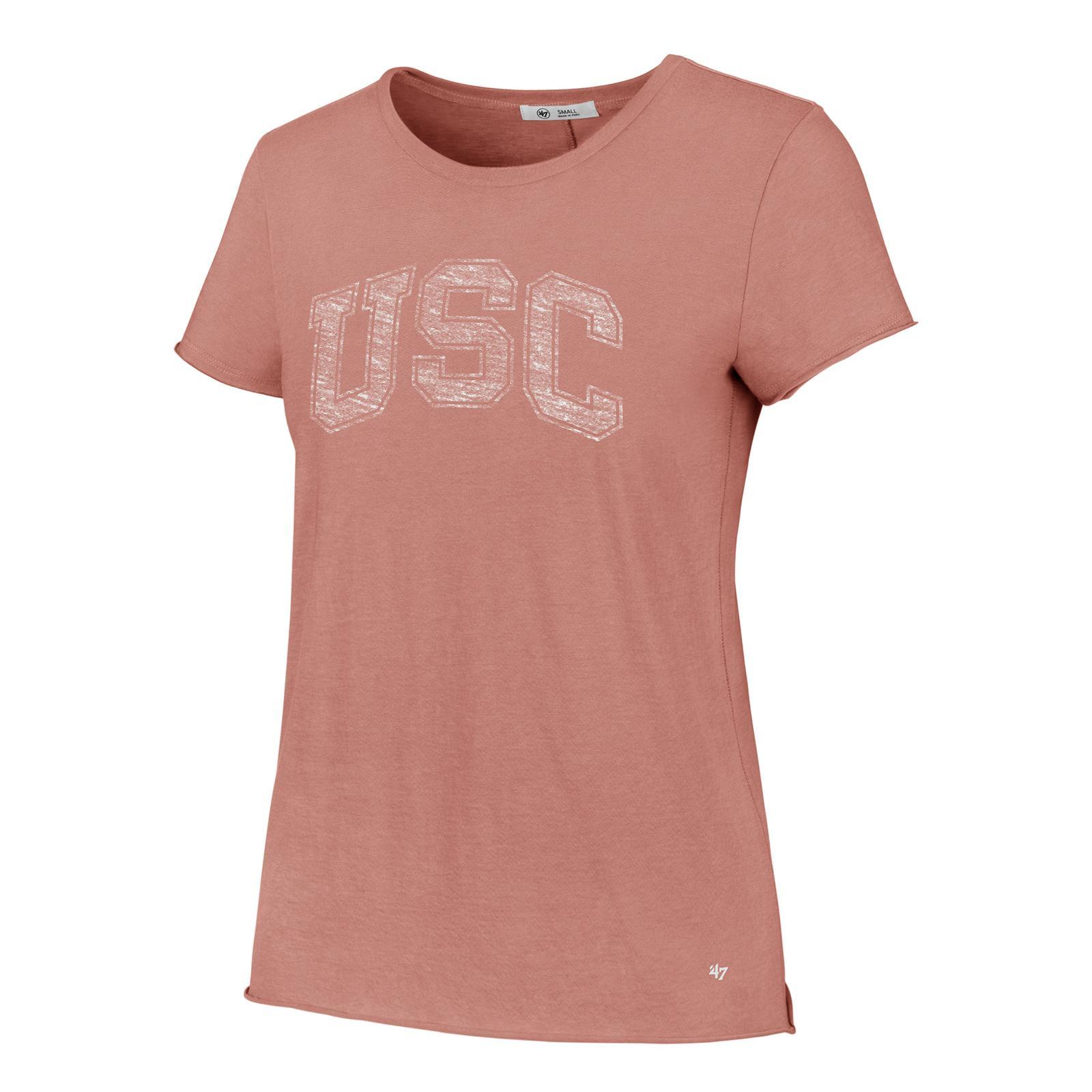 USC Trojans Heritage Cardinal Arch With Stroke Over Mom T-Shirt