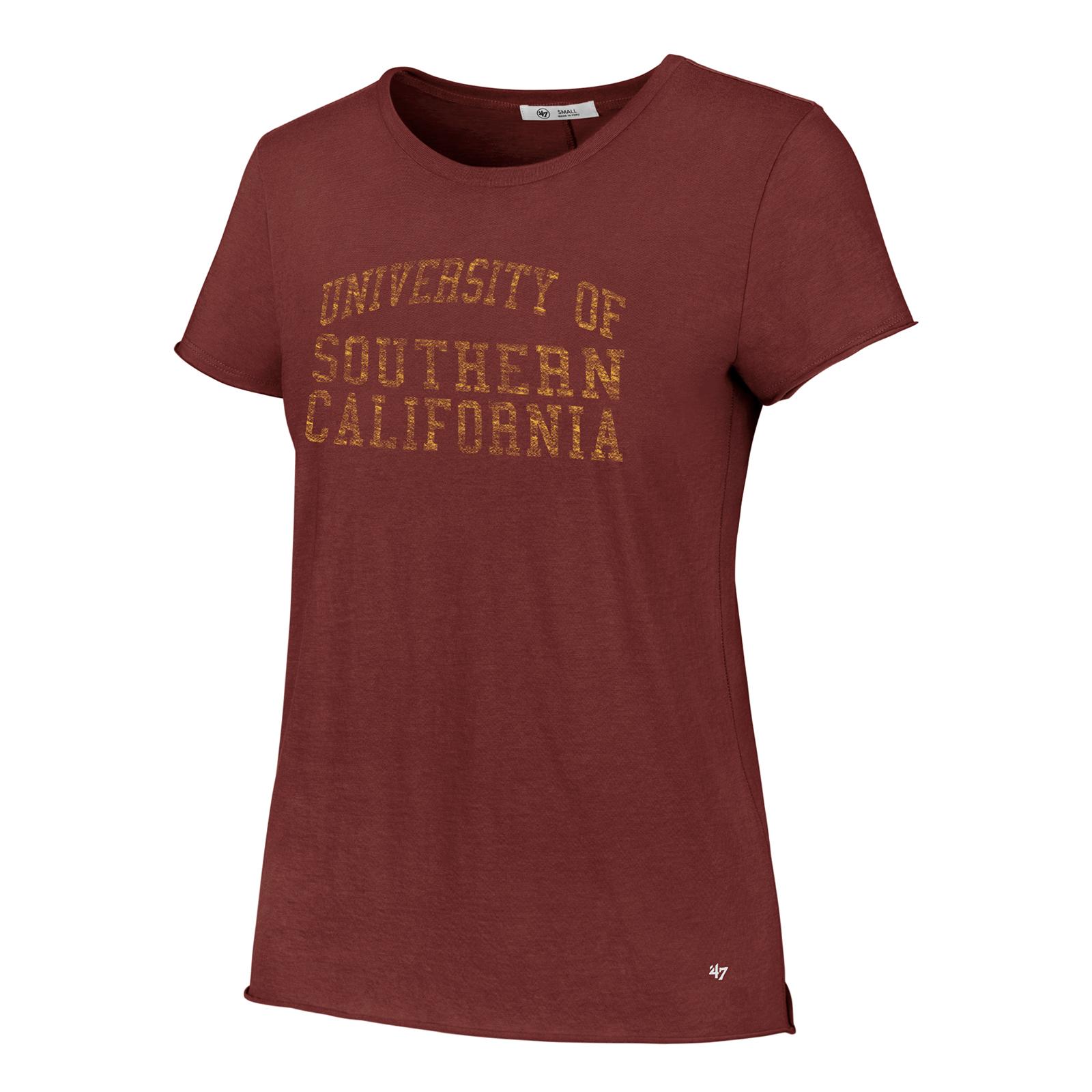 T-shirt USC Trojans Rouge 100% Coton - Neuf Avec étiquette, Pour Supporter L'Univ. South Cal !