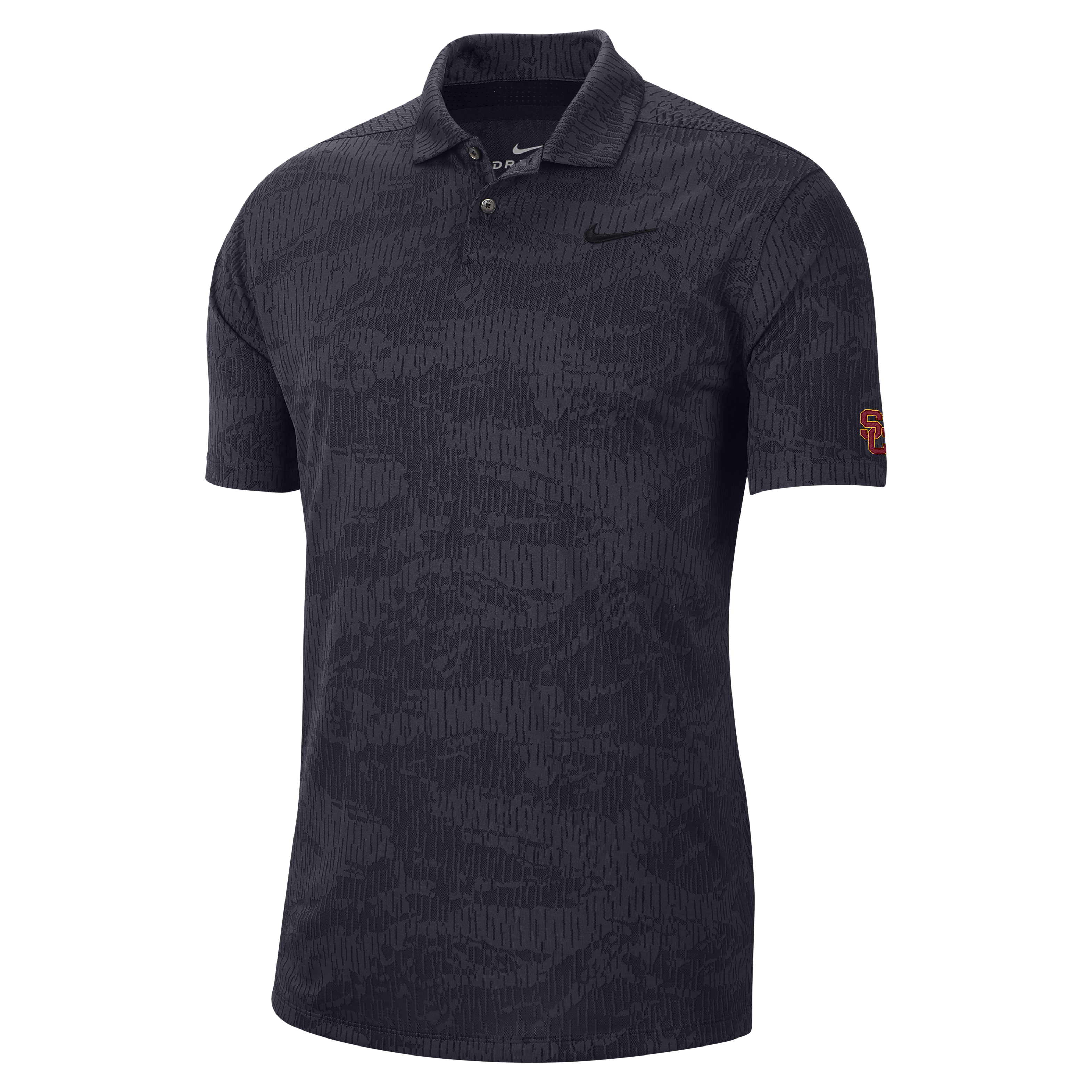 nike black camo golf shirt