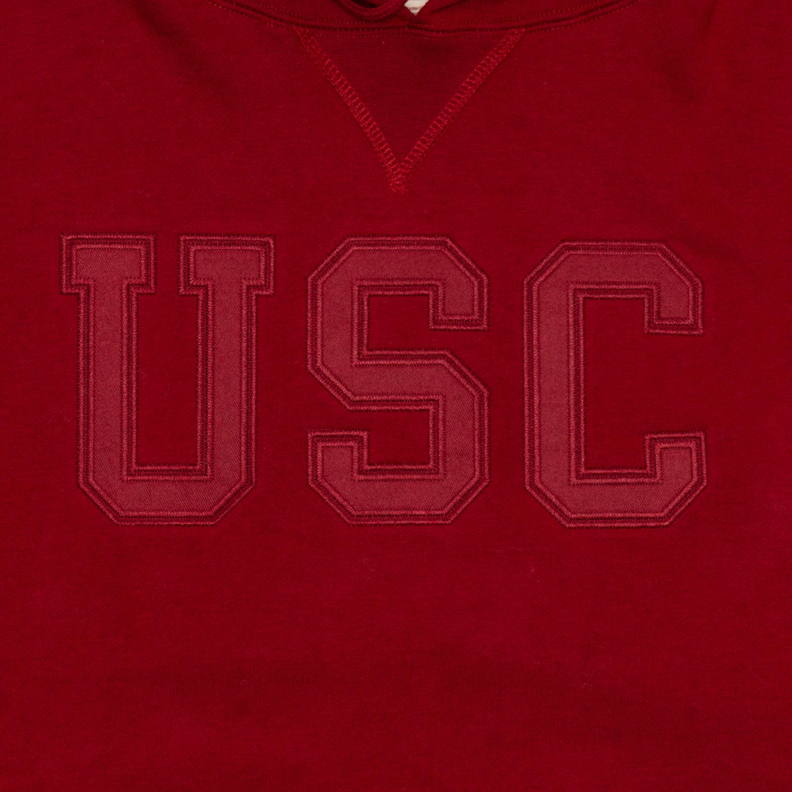 USC Trojans Cardinal Block Tonal Tackle Twill Fleece Pullover Hoodie ...