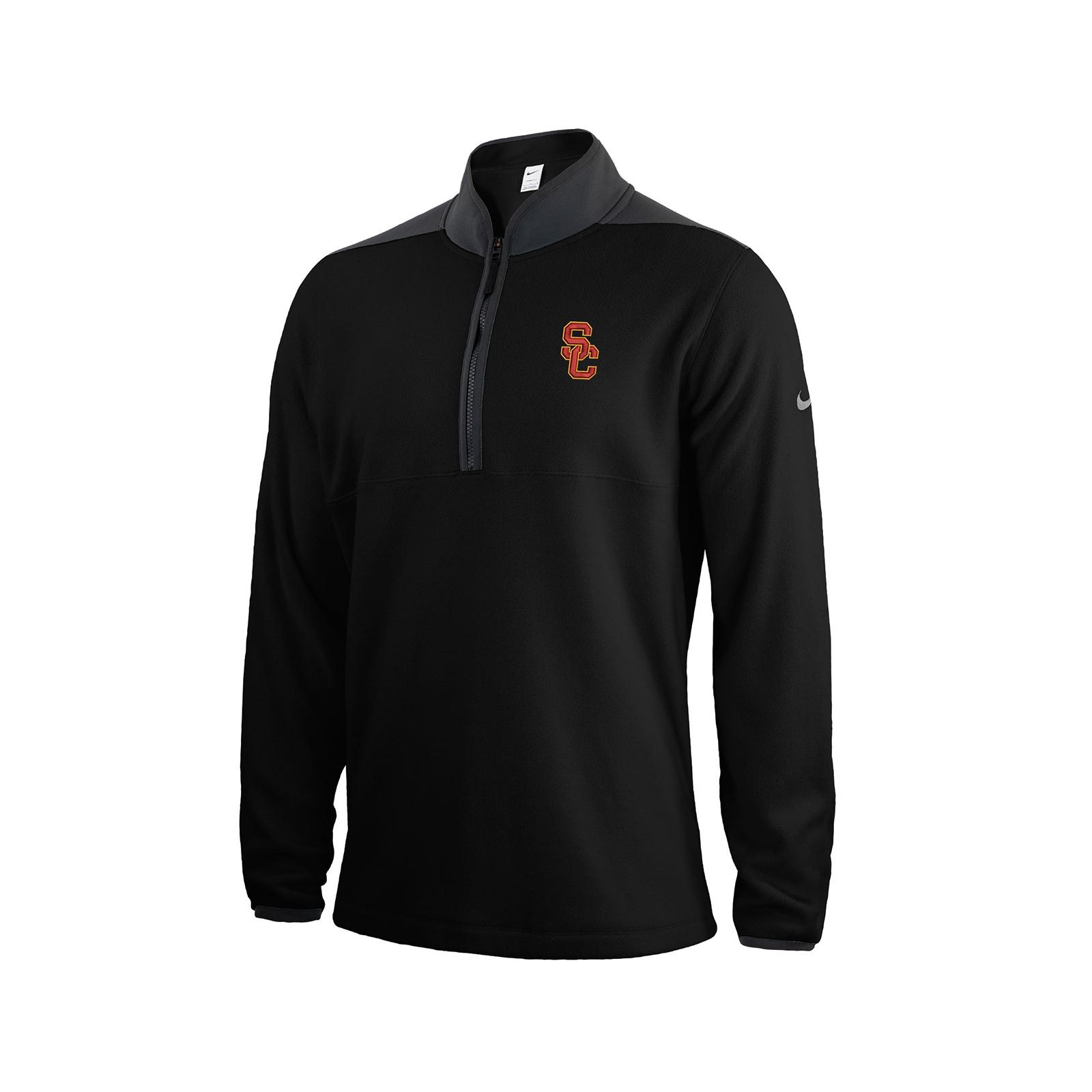 USC Trojan Men's Nike Black SC Interlock Therma-FIT Victory 1/2