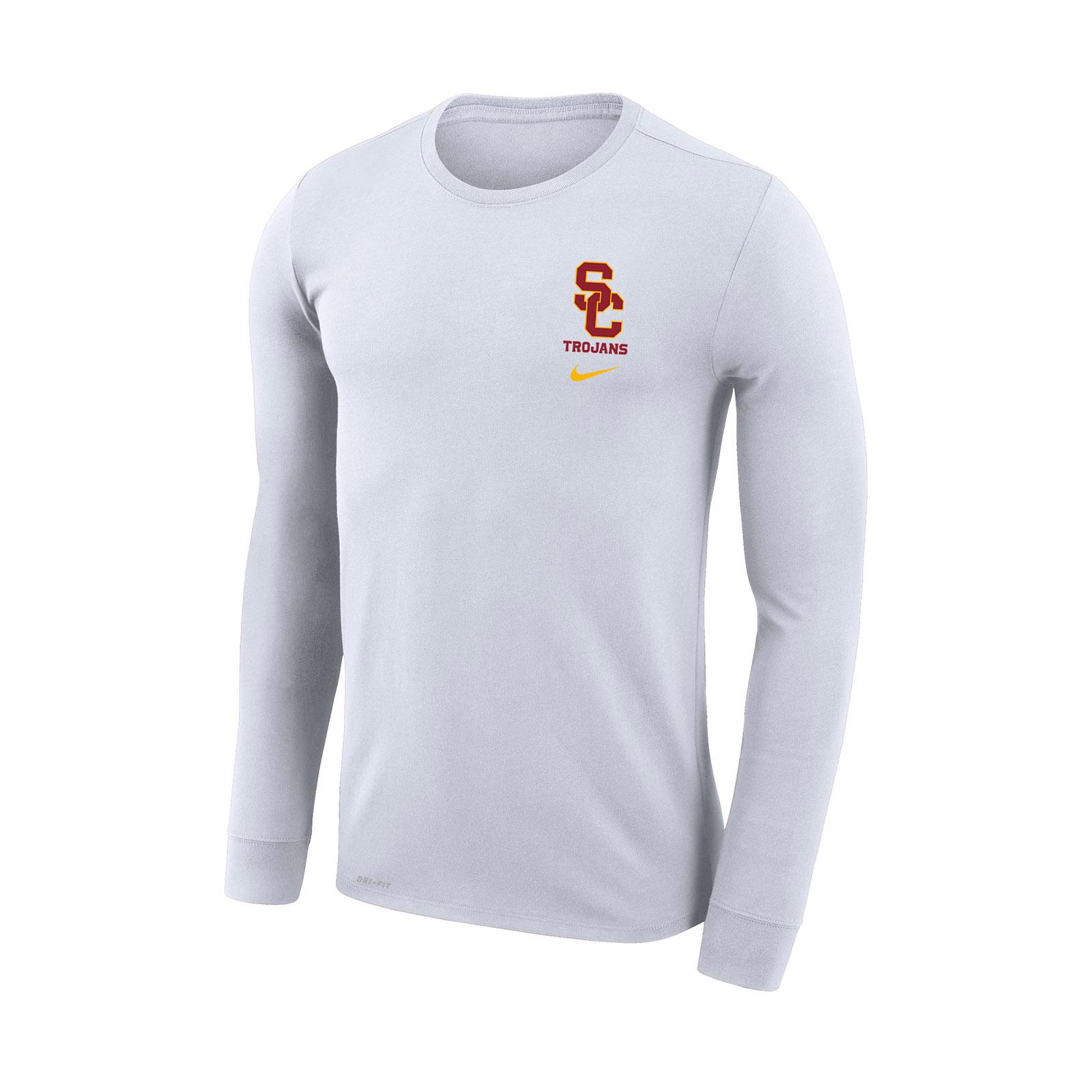 USC Trojans Men's Nike White SC Interlock Dri-FIT Legend Long