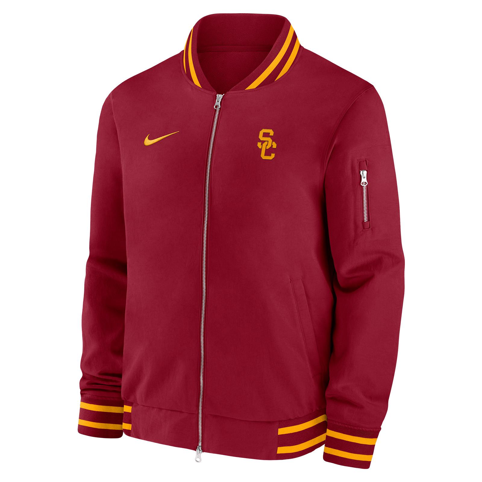 USC Trojans Men's Nike Cardinal SC Interlock Bomber Jacket USC
