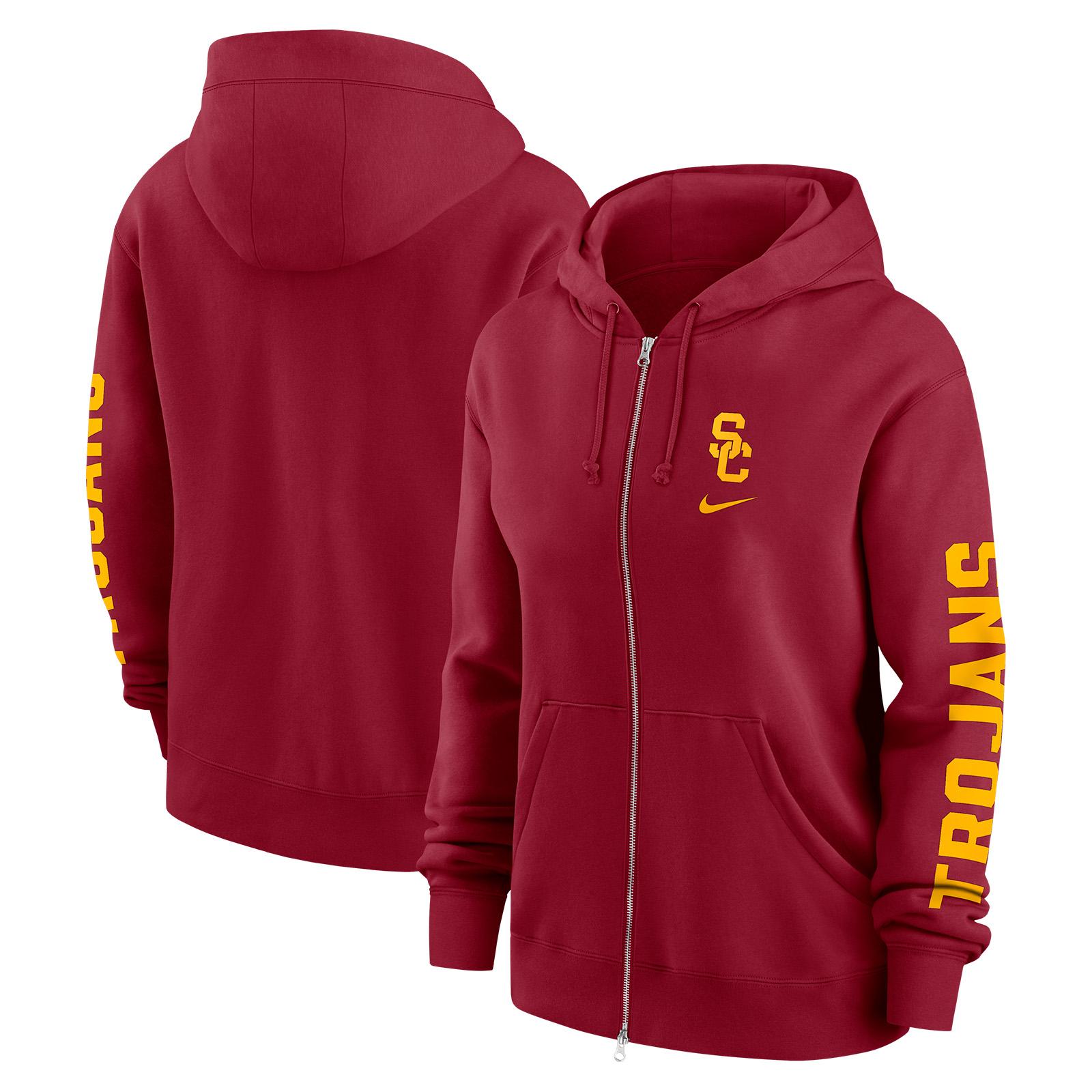 USC Trojans Women's Nike Cardinal SC Interlock Phoenix Full Zip