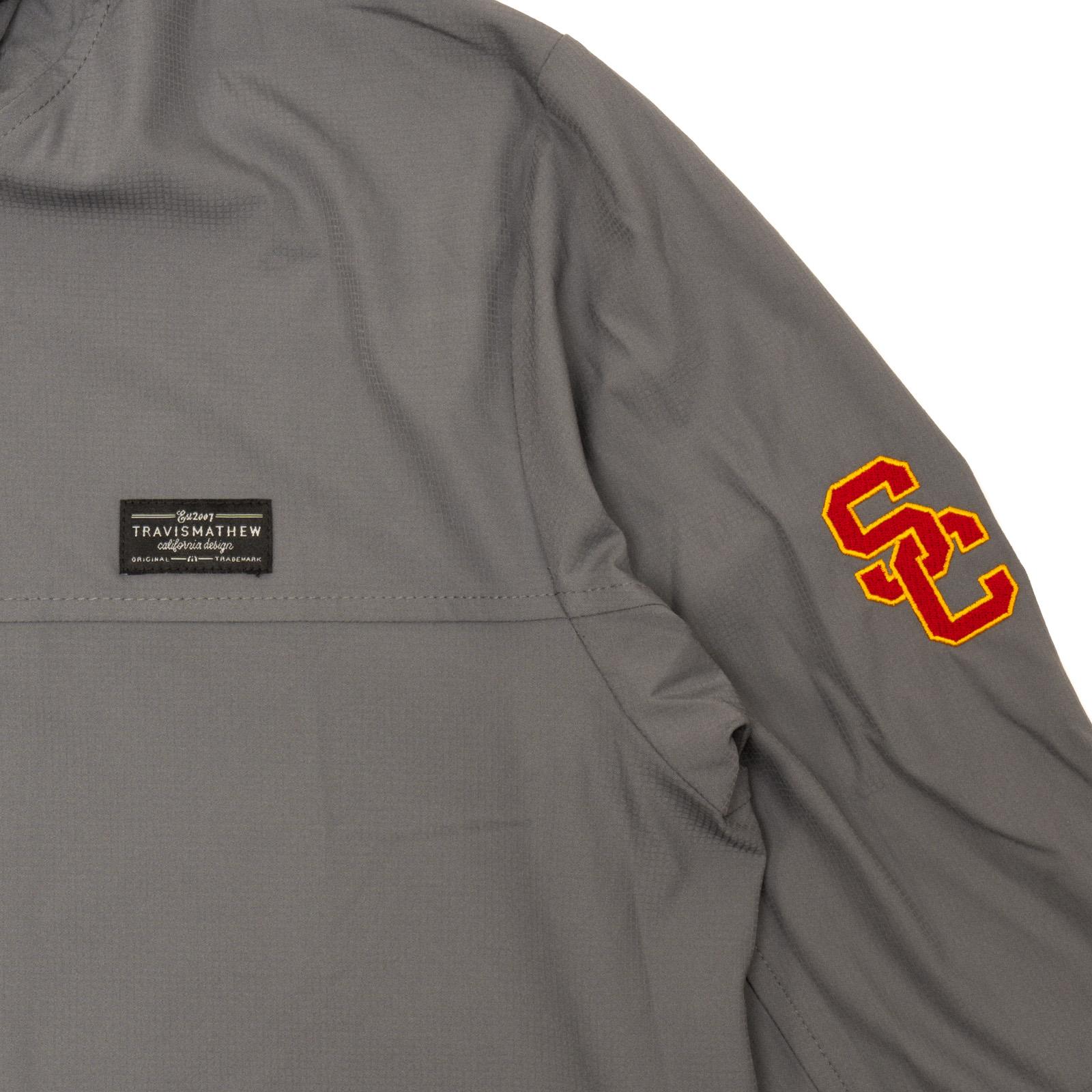 USC Trojans Men's Gray SC Interlock Wanderlust Full-Zip Hoodie | USC ...