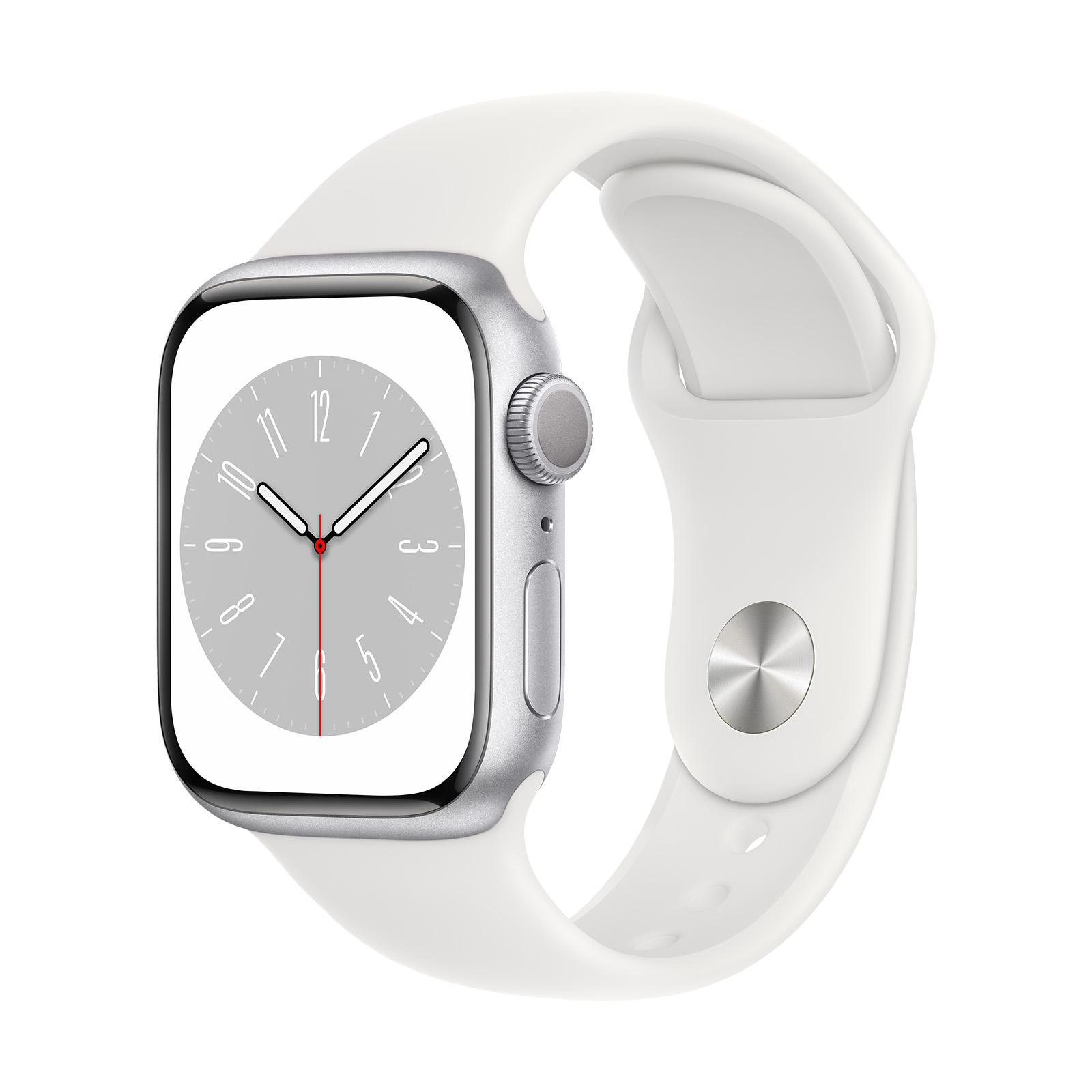 Apple Watch Series GPS, 41mm Silver Aluminum Case with White