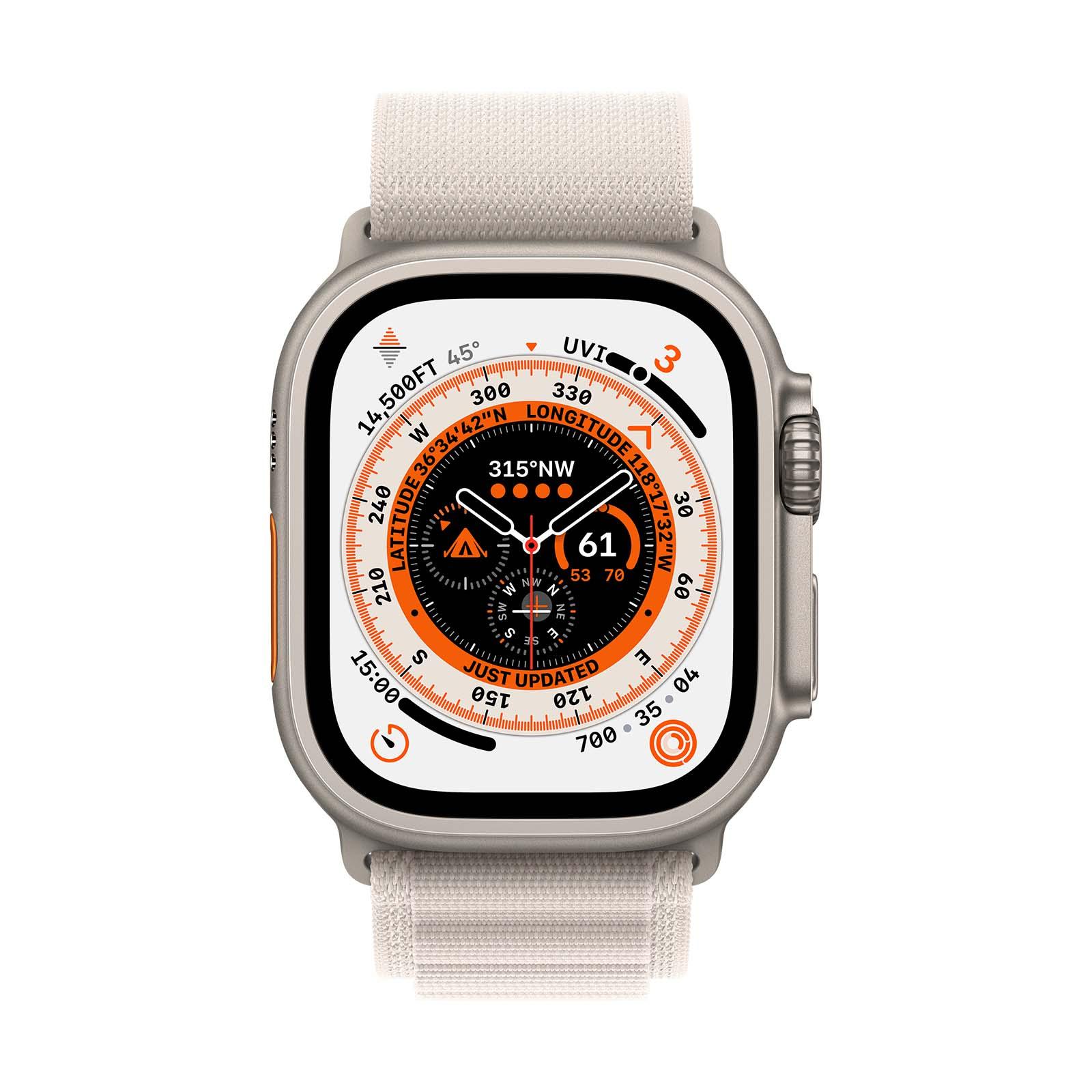 Apple Watch Ultra GPS + Cellular, 49mm Titanium Case with 