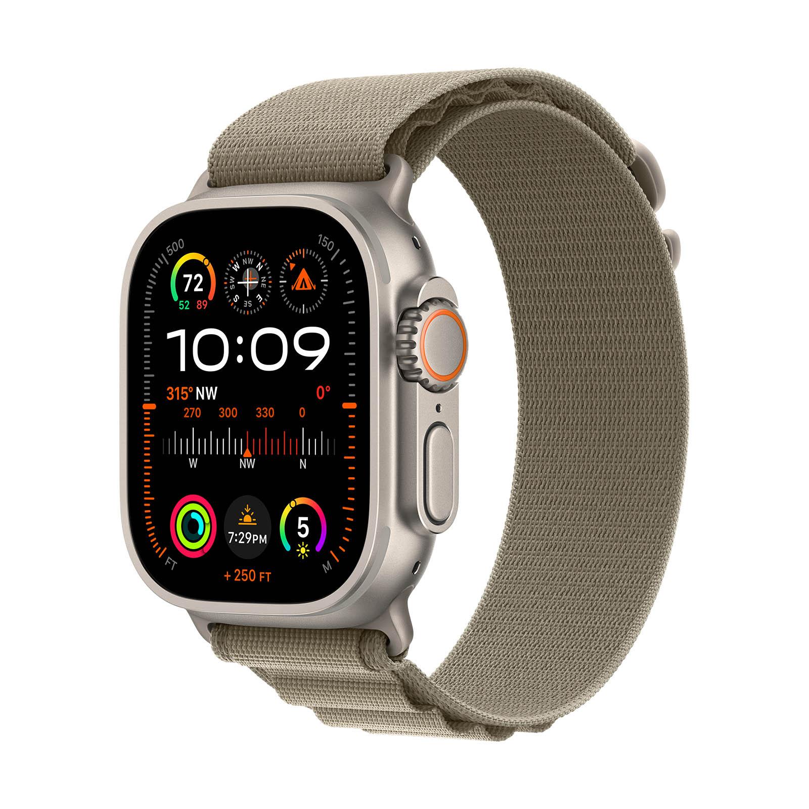 Apple Watch Ultra 2 GPS + Cellular, 49mm Titanium Case with Olive  
