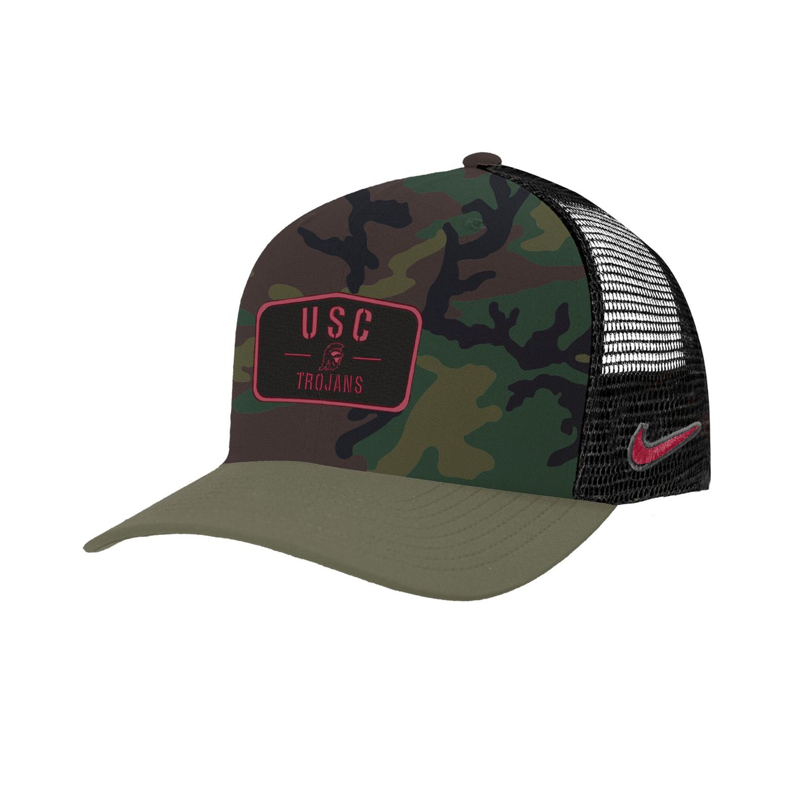 USC Trojans Nike Olive Camo C99 Military Woven Patch Snapback