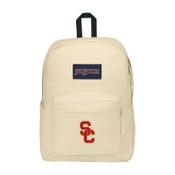 jansport backpack tan SuperBreak Plus Front pocket with full organization panel and key clip Suede Leather Jansport Right Pack