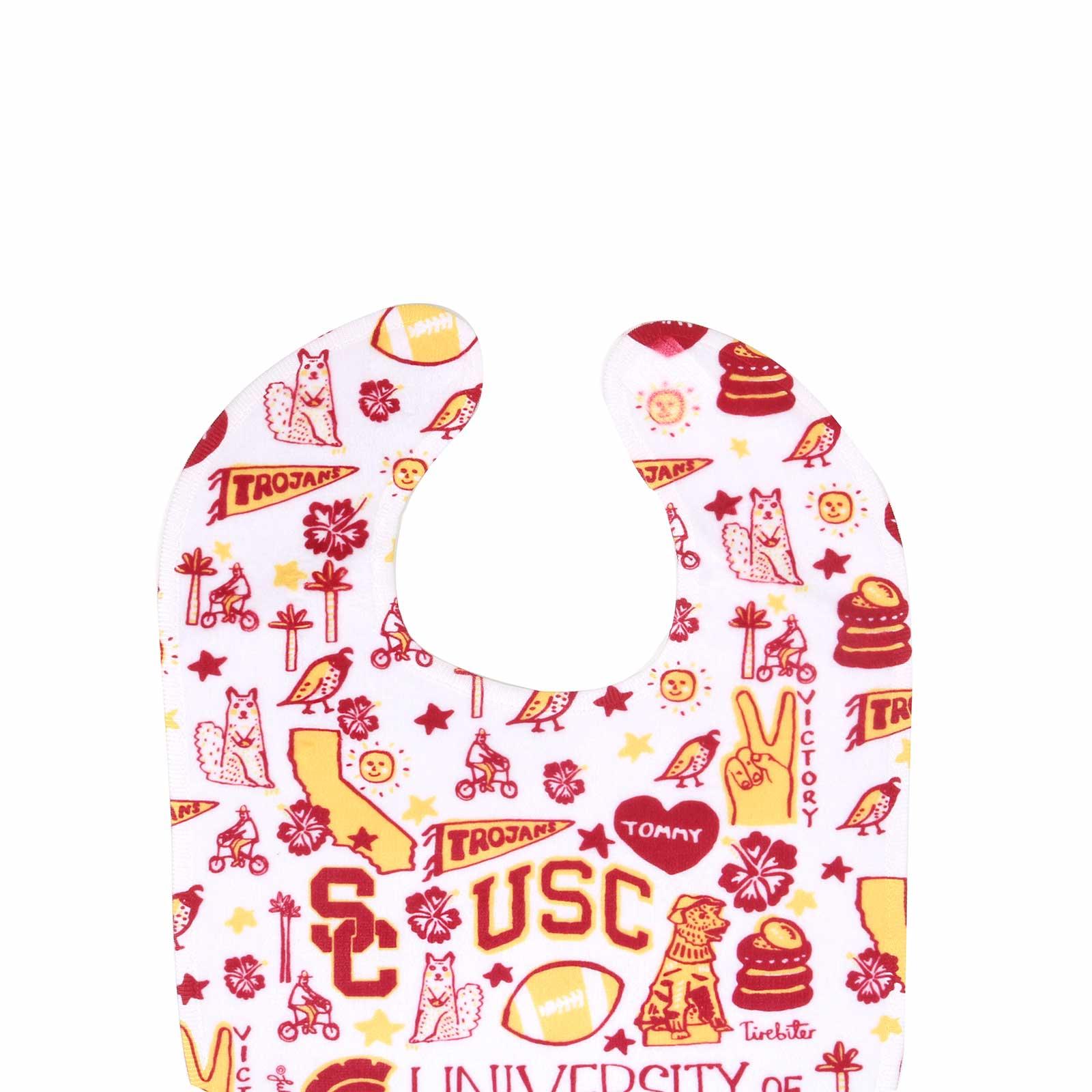 USC Trojans Julia Gash Baby Bib USC Bookstores