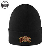 USC Trojans Black South Pole Knit Cuff Beanies | USC Bookstores display picture 1