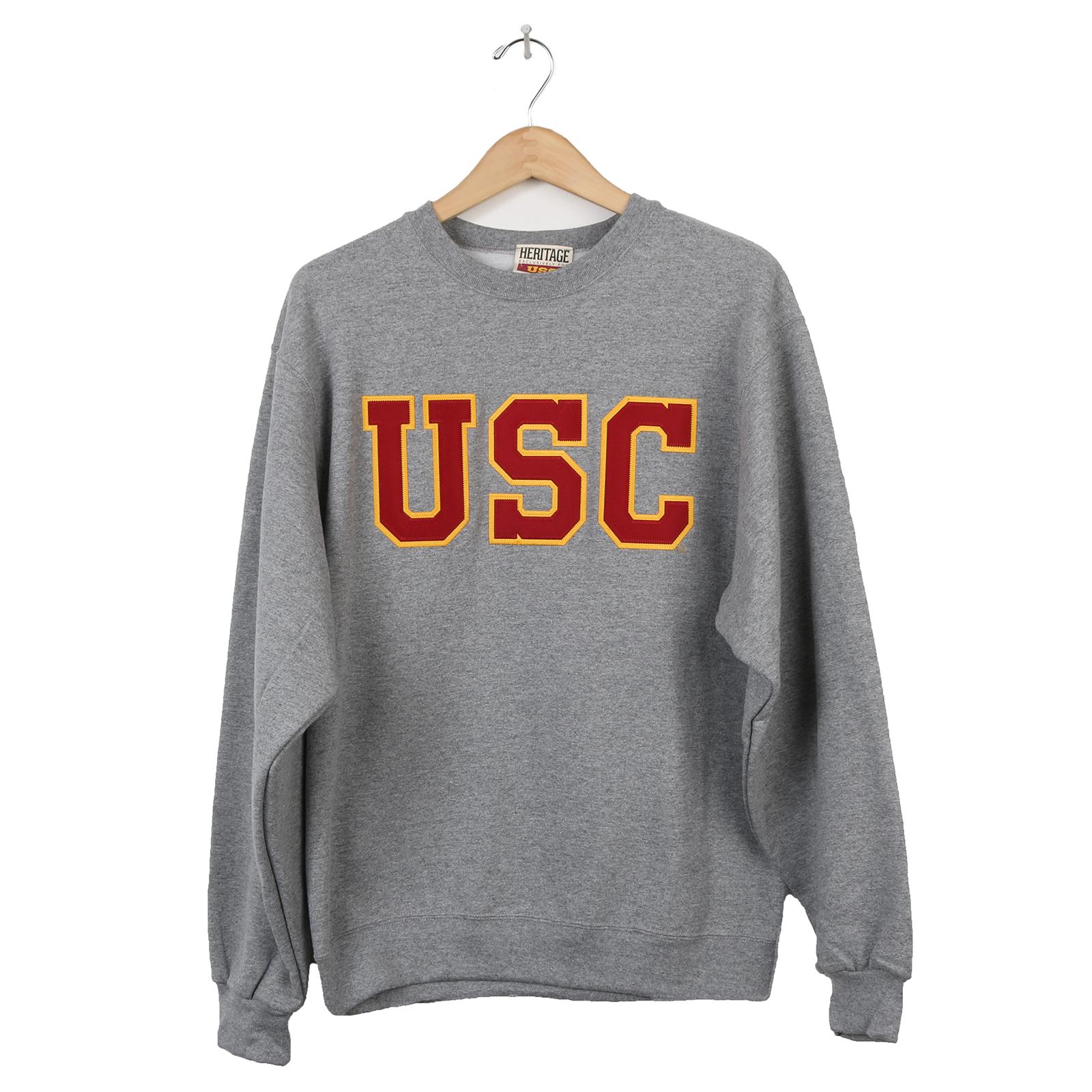 USC Trojan Basics Heritage Oxford Tackle Twill Fleece Sweatshirt | USC ...