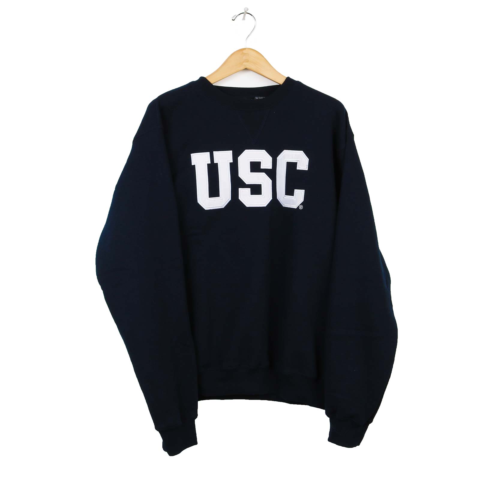 USC Trojan Basics Heritage Navy Tackle Twill Fleece Sweatshirt | USC ...
