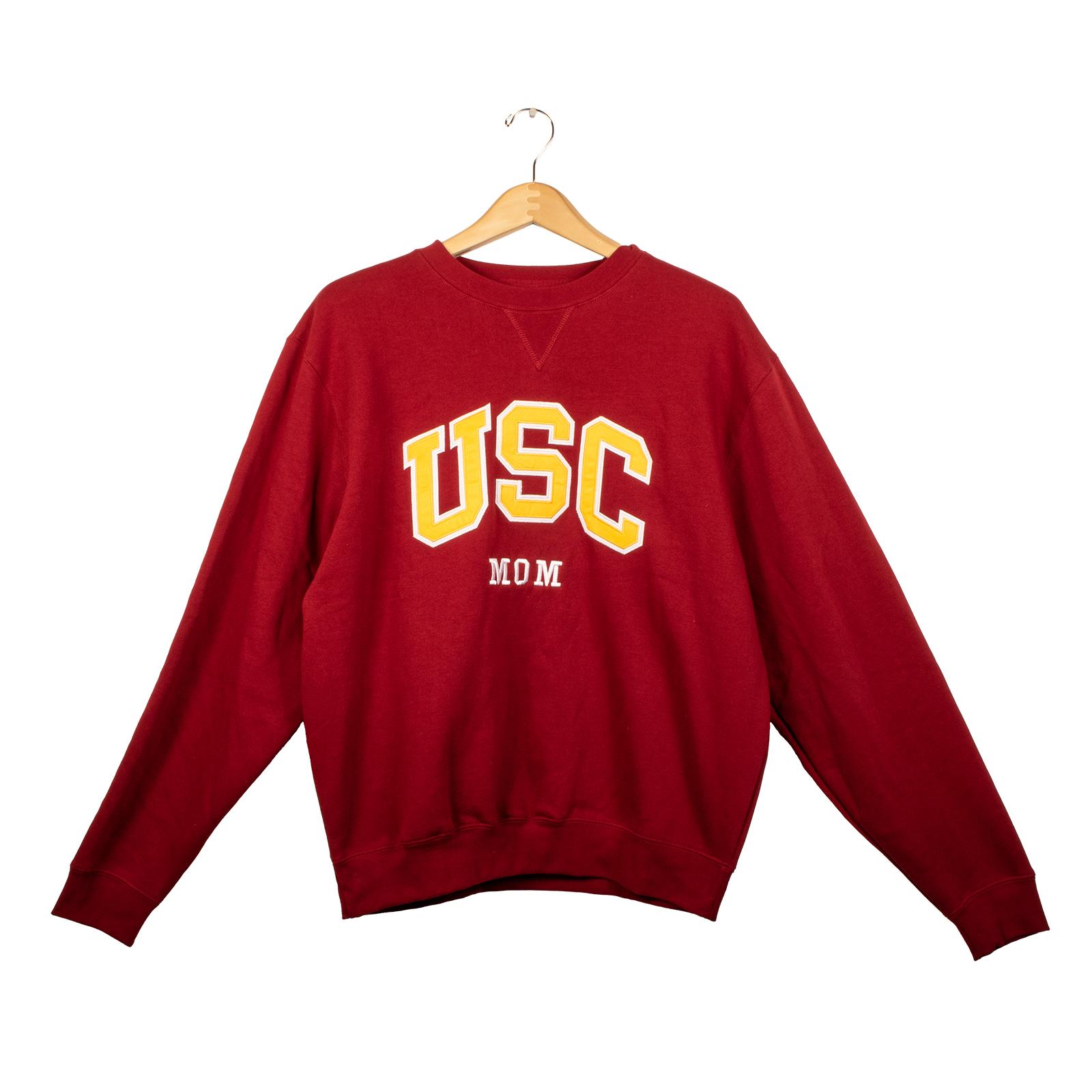 USC Trojans Heritage Cardinal Arch Over Mom Tackle Twill Sweatshirt ...