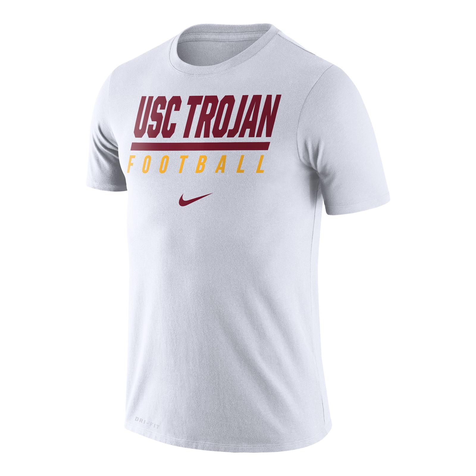 NCAA USC Trojans University of Southern California Undisputed T-Shirt Large Gray/Black 