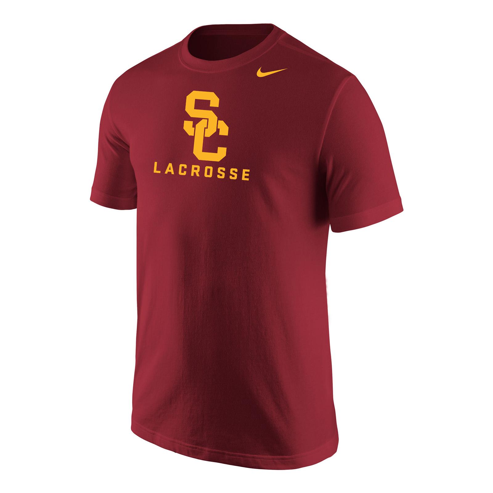USC Trojans Nike Cardinal SC Interlock Lacrosse Core Cotton T-Shirt ...