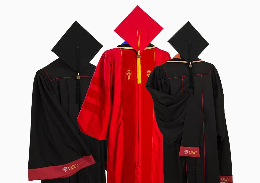 black and cardinal regalia