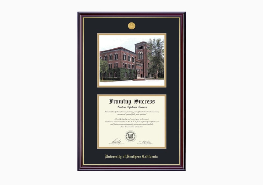 framed diploma